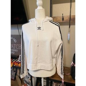 (S) Adidas Cropped Hoodie